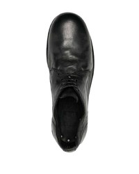 schwarze Leder Derby Schuhe von Guidi