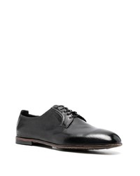 schwarze Leder Derby Schuhe von Silvano Sassetti