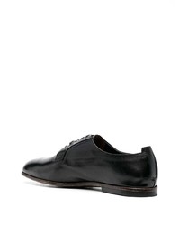 schwarze Leder Derby Schuhe von Silvano Sassetti