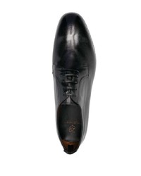 schwarze Leder Derby Schuhe von Silvano Sassetti