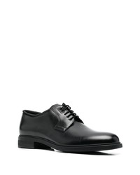 schwarze Leder Derby Schuhe von BOSS