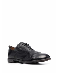 schwarze Leder Derby Schuhe von Moma