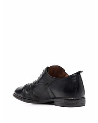 schwarze Leder Derby Schuhe von Moma