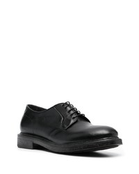 schwarze Leder Derby Schuhe von Moma