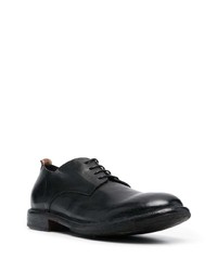 schwarze Leder Derby Schuhe von Moma