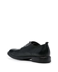 schwarze Leder Derby Schuhe von Moma