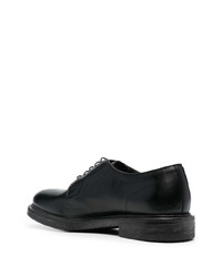 schwarze Leder Derby Schuhe von Moma