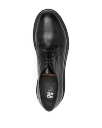 schwarze Leder Derby Schuhe von Moma