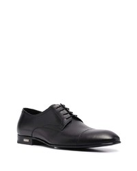 schwarze Leder Derby Schuhe von Casadei