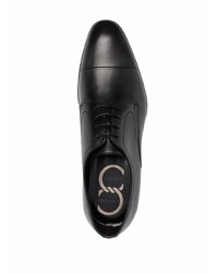 schwarze Leder Derby Schuhe von Casadei