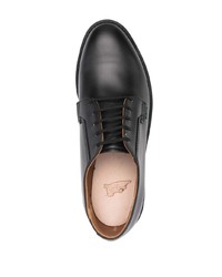 schwarze Leder Derby Schuhe von Red Wing Shoes