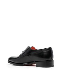 schwarze Leder Derby Schuhe von Santoni