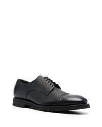 schwarze Leder Derby Schuhe von Henderson Baracco