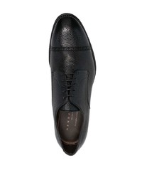 schwarze Leder Derby Schuhe von Henderson Baracco