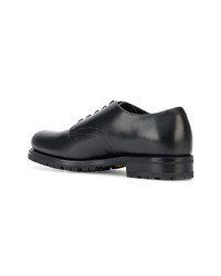 schwarze Leder Derby Schuhe von Barbanera