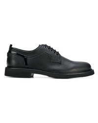 schwarze Leder Derby Schuhe von Bruno Bordese