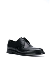 schwarze Leder Derby Schuhe von Dolce & Gabbana