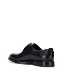 schwarze Leder Derby Schuhe von Dolce & Gabbana