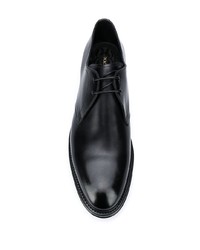 schwarze Leder Derby Schuhe von Dolce & Gabbana