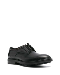 schwarze Leder Derby Schuhe von Paul Smith