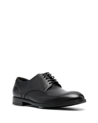 schwarze Leder Derby Schuhe von Zegna