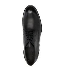 schwarze Leder Derby Schuhe von Zegna