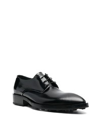 schwarze Leder Derby Schuhe von Jil Sander