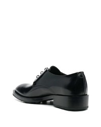 schwarze Leder Derby Schuhe von Jil Sander