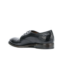 schwarze Leder Derby Schuhe von Silvano Sassetti