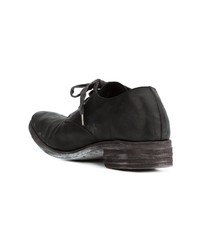 schwarze Leder Derby Schuhe von A Diciannoveventitre