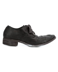 schwarze Leder Derby Schuhe von A Diciannoveventitre