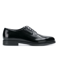 schwarze Leder Derby Schuhe von Giorgio Armani