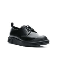 schwarze Leder Derby Schuhe von Prada