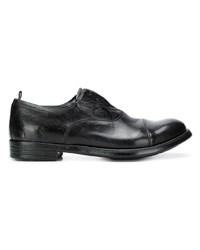 schwarze Leder Derby Schuhe von Officine Creative