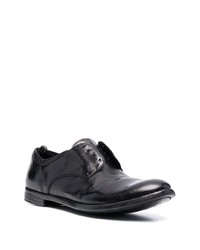 schwarze Leder Derby Schuhe von Officine Creative