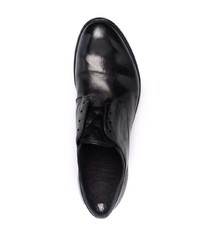 schwarze Leder Derby Schuhe von Officine Creative