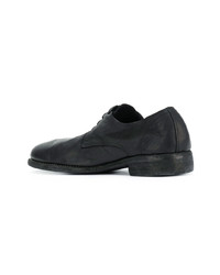 schwarze Leder Derby Schuhe von Guidi