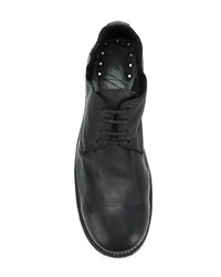 schwarze Leder Derby Schuhe von Guidi