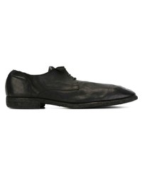 schwarze Leder Derby Schuhe von Guidi