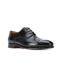 schwarze Leder Derby Schuhe von Bontoni