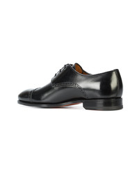 schwarze Leder Derby Schuhe von Bontoni