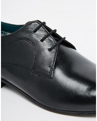 schwarze Leder Derby Schuhe von Ted Baker