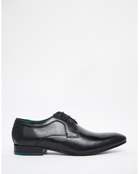 schwarze Leder Derby Schuhe von Ted Baker