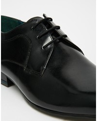 schwarze Leder Derby Schuhe von Ted Baker