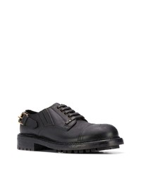 schwarze Leder Derby Schuhe von Dolce & Gabbana