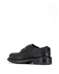 schwarze Leder Derby Schuhe von Dolce & Gabbana