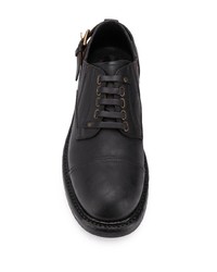 schwarze Leder Derby Schuhe von Dolce & Gabbana