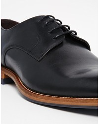 schwarze Leder Derby Schuhe von Dune