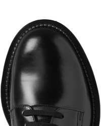 schwarze Leder Derby Schuhe von Marni