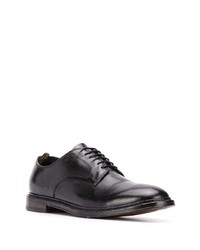 schwarze Leder Derby Schuhe von Officine Creative